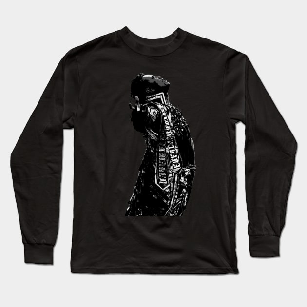 Rainmaker Black and White Long Sleeve T-Shirt by MaxMarvelousProductions